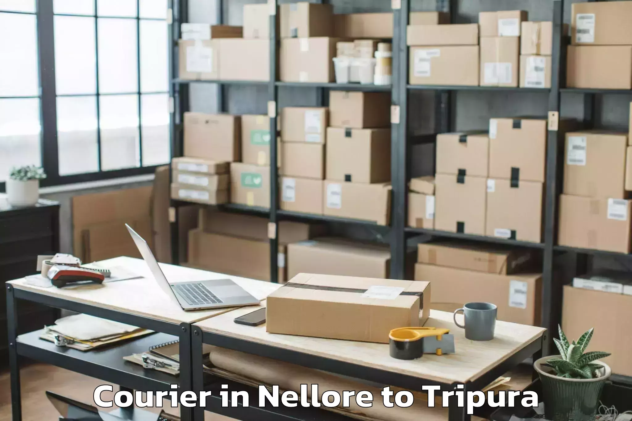 Book Your Nellore to Kamalpur Airport Ixq Courier Today